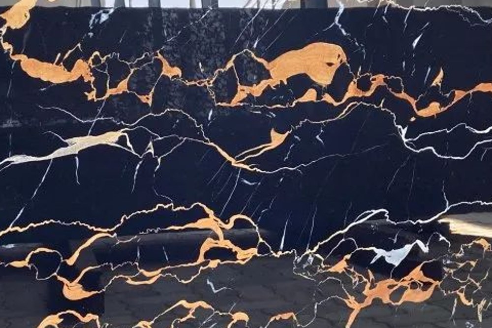 Golden Portoro italian marble