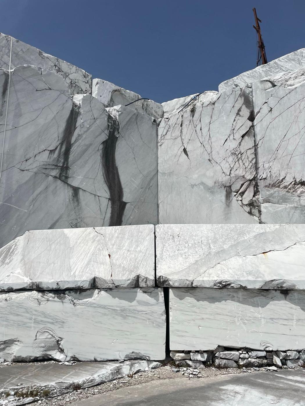 Marble blocks at the quarry